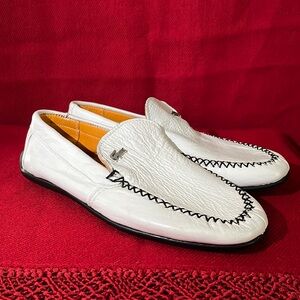 Lacoste inspired Leather Loafer (missing insoles)